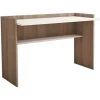COTECOSY Bureau 1 étagère Anicet L118xH80cm Bois Clair Et Blanc - Bois / Blanc -France Bureau Soldes 2022 60093449 1