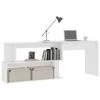 FIMEI Bureau D'angle Blanc 200x50x76 Cm Aggloméré 2 FIMEI Bureau D'angle Blanc 200x50x76 Cm Aggloméré -France Bureau Soldes 2022 60100207 1