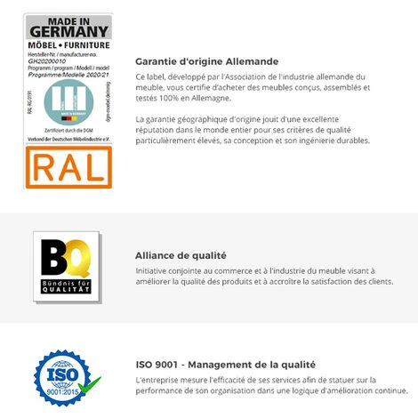 Bureau Coloris Graphite/effet Acier - Longueur 140 X Hauteur 75 X Profondeur 70 Cm -PEGANE- 6 Bureau Coloris Graphite/effet Acier - Longueur 140 X Hauteur 75 X Profondeur 70 Cm -PEGANE- – Image 4