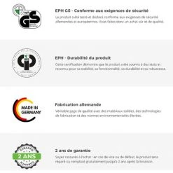 Bureau Coloris Graphite/effet Acier - Longueur 140 X Hauteur 75 X Profondeur 70 Cm -PEGANE- 11 Bureau Coloris Graphite/effet Acier - Longueur 140 X Hauteur 75 X Profondeur 70 Cm -PEGANE- -France Bureau Soldes 2022 60152427 5