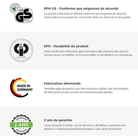 Bureau Coloris Graphite/effet Acier - Longueur 140 X Hauteur 75 X Profondeur 70 Cm -PEGANE- 7 Bureau Coloris Graphite/effet Acier - Longueur 140 X Hauteur 75 X Profondeur 70 Cm -PEGANE- – Image 5