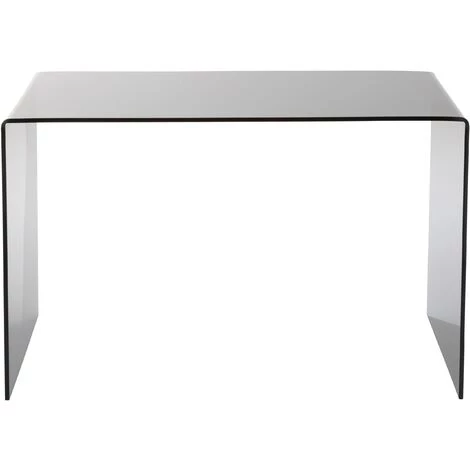 LES TENDANCES Bureau En Verre Noir Angelo L 120 Cm 5 LES TENDANCES Bureau En Verre Noir Angelo L 120 Cm – Image 3