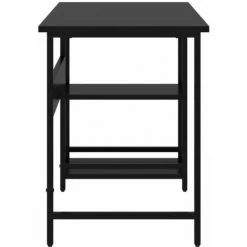 INLIFE Bureau D'ordinateur Noir 105x55x72 Cm MDF Et Métal -France Bureau Soldes 2022 60302932 4