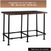 IKAYAA Kit De Tuyau Rétro Industriel Robuste Pour Table De Bar Cadre En Métal De Cuisine Rustique Base De Table De Style Vintage Robuste Pour Meubles De Bureau à Domicile (le Dessus De Table N'est Pas Inclus) - Le Noir - Le Noir -France Bureau Soldes 2022 60364821 1