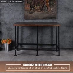 IKAYAA Kit De Tuyau Rétro Industriel Robuste Pour Table De Bar Cadre En Métal De Cuisine Rustique Base De Table De Style Vintage Robuste Pour Meubles De Bureau à Domicile (le Dessus De Table N'est Pas Inclus) - Le Noir - Le Noir 11 IKAYAA Kit De Tuyau Rétro Industriel Robuste Pour Table De Bar Cadre En Métal De Cuisine Rustique Base De Table De Style Vintage Robuste Pour Meubles De Bureau à Domicile (le Dessus De Table N'est Pas Inclus) - Le Noir - Le Noir -France Bureau Soldes 2022 60364821 5