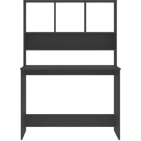 Topdeal 800389 Desk With Shelves Grey 110x45x157 Cm Chipboard FF800389_FR 6 Topdeal 800389 Desk With Shelves Grey 110x45x157 Cm Chipboard FF800389_FR – Image 4