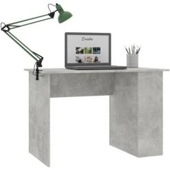 Topdeal Bureau Gris Béton 110x60x73 Cm Aggloméré FF800580_FR -France Bureau Soldes 2022 60372176 3
