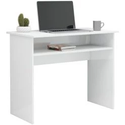 Topdeal Bureau Blanc Brillant 90x50x74 Cm Aggloméré FF801176_FR 9 Topdeal Bureau Blanc Brillant 90x50x74 Cm Aggloméré FF801176_FR -France Bureau Soldes 2022 60372363 3