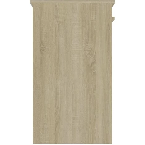 Topdeal Bureau Blanc Et Chêne Sonoma 90x45x76 Cm Aggloméré FF801378_FR 7 Topdeal Bureau Blanc Et Chêne Sonoma 90x45x76 Cm Aggloméré FF801378_FR – Image 5