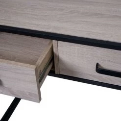 DéCOSHOP26 Bureau D'ordinateur Avec Tiroirs Et Compartiment De Rangement Design Industriel 76x120x70cm Aspect Chêne - Or 9 DéCOSHOP26 Bureau D'ordinateur Avec Tiroirs Et Compartiment De Rangement Design Industriel 76x120x70cm Aspect Chêne - Or -France Bureau Soldes 2022 60638645 3