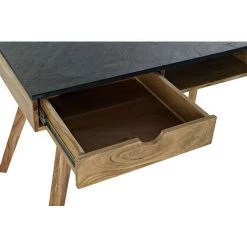 Bureau En Bois D'acacia Coloris Marron/noir - Longueur 120 X Hauteur 76 X Profondeur 60.5 Cm -PEGANE- 8 Bureau En Bois D'acacia Coloris Marron/noir - Longueur 120 X Hauteur 76 X Profondeur 60.5 Cm -PEGANE- -France Bureau Soldes 2022 60661687 3