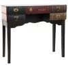 Bureau En Bois Coloris Marron Et Polyuréthane Motif Livre - Longueur 110 X Hauteur 90 X Profondeur 40 Cm -PEGANE-