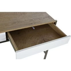 Bureau En MDF Coloris Naturel/blanc Et Métal - Longueur 110 X Hauteur 76 X Profondeur 55 Cm -PEGANE- 8 Bureau En MDF Coloris Naturel/blanc Et Métal - Longueur 110 X Hauteur 76 X Profondeur 55 Cm -PEGANE- -France Bureau Soldes 2022 60663309 3