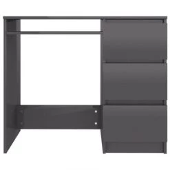 FIMEI Bureau Gris Brillant 90x45x76 Cm Aggloméré -France Bureau Soldes 2022 60678459 4