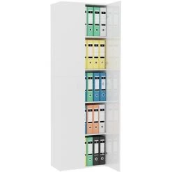 NOVA La Garde-robe De Bureau Avec 2 Portes Et En Bois De Différentes Couleurs Couleur : Blanc Brillant -France Bureau Soldes 2022 60805735 4