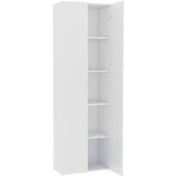 NOVA La Garde-robe De Bureau Avec 2 Portes Et En Bois De Différentes Couleurs Couleur : Blanc Brillant -France Bureau Soldes 2022 60805735 5