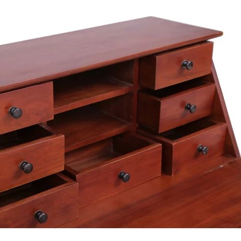 NOVA Sorcereh En Bois Solide En Acajou Avec Des Tiroirs Et Divers Compartiments De Couleurs Couleur : MARRON 7 NOVA Sorcereh En Bois Solide En Acajou Avec Des Tiroirs Et Divers Compartiments De Couleurs Couleur : MARRON – Image 5