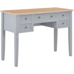 NOVA Table De Bureau PC Schrito Avec Des Tiroirs élégants Différentes Couleurs Couleur : Gris Naturel