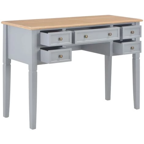 NOVA Table De Bureau PC Schrito Avec Des Tiroirs élégants Différentes Couleurs Couleur : Gris Naturel 4 NOVA Table De Bureau PC Schrito Avec Des Tiroirs élégants Différentes Couleurs Couleur : Gris Naturel – Image 2