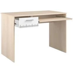 Bureau Enfant Avec Tiroir Et Tablette Coulissante L108,5 Cm - Charly - Calicosy - Bois Clair -France Bureau Soldes 2022 60869353 3