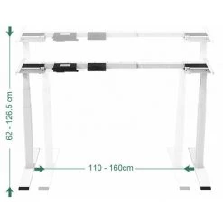 MAIDeSITe Bureau Assis Debout Electrique Bureau Réglable Debout T2Z Pro-Girse -France Bureau Soldes 2022 60907484 3