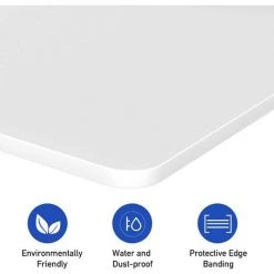 Bureau Debout électrique Réglable En Hauteur 120 * 60 * 2.5cm Bureau Rectangulaire Seulement Blanc MAIDeSITe - Noir -France Bureau Soldes 2022 60907654 3