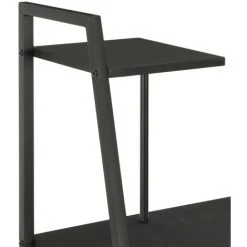 FIMEI Bureau Avec étagère Noir 102x50x117 Cm -France Bureau Soldes 2022 60966631 5