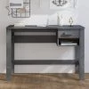 FIMEI Bureau Gris Foncé 110x40x75 Cm Bois Massif De Pin -France Bureau Soldes 2022 60966905 1