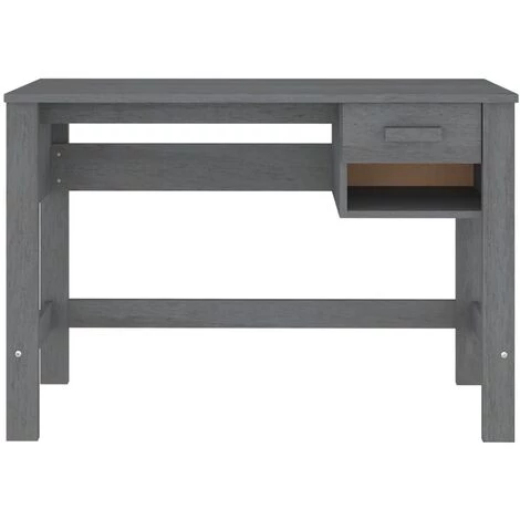FIMEI Bureau Gris Foncé 110x40x75 Cm Bois Massif De Pin 7 FIMEI Bureau Gris Foncé 110x40x75 Cm Bois Massif De Pin – Image 5