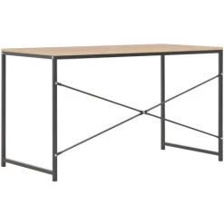 FIMEI Bureau D'ordinateur Noir Et Chêne 120 X 60 X 70 Cm -France Bureau Soldes 2022 60967605 4