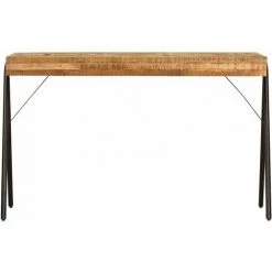 FIMEI Table à écrire Bois De Manguier Massif 118 X 50 X 75 Cm -France Bureau Soldes 2022 60967882 2