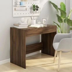 FIMEI Bureau Chêne Marron 101x50x76,5 Cm Aggloméré -France Bureau Soldes 2022 60968515 3
