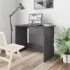 FIMEI Bureau Gris Brillant 100 X 50 X 76 Cm Aggloméré -France Bureau Soldes 2022 60969743 1