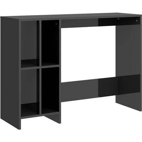 FIMEI Bureau D'ordinateur Portable Gris Brillant 102,5x35x75 Cm 4 FIMEI Bureau D'ordinateur Portable Gris Brillant 102,5x35x75 Cm – Image 2