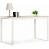 FIMEI Bureau D'ordinateur Blanc Et Chêne 120x60x70 Cm -France Bureau Soldes 2022 60972881 1