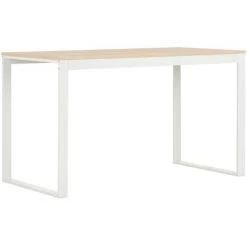 FIMEI Bureau D'ordinateur Blanc Et Chêne 120x60x70 Cm 8 FIMEI Bureau D'ordinateur Blanc Et Chêne 120x60x70 Cm -France Bureau Soldes 2022 60972881 2