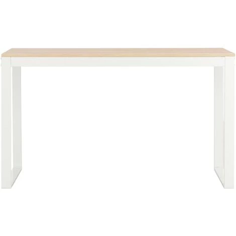 FIMEI Bureau D'ordinateur Blanc Et Chêne 120x60x70 Cm 5 FIMEI Bureau D'ordinateur Blanc Et Chêne 120x60x70 Cm – Image 3