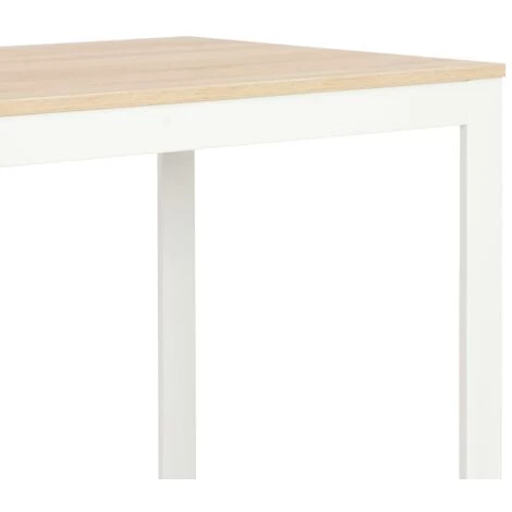 FIMEI Bureau D'ordinateur Blanc Et Chêne 120x60x70 Cm 7 FIMEI Bureau D'ordinateur Blanc Et Chêne 120x60x70 Cm – Image 5