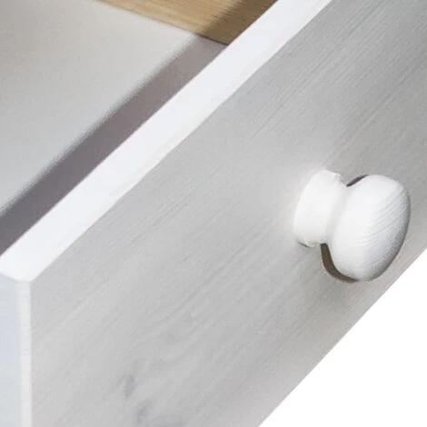 FIMEI Bureau Avec 4 Tiroirs 110x50x74 Cm Bois De Pin Massif 6 FIMEI Bureau Avec 4 Tiroirs 110x50x74 Cm Bois De Pin Massif – Image 4