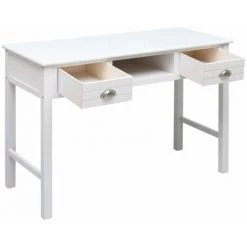 FIMEI Bureau Blanc 110 X 45 X 76 Cm Bois 9 FIMEI Bureau Blanc 110 X 45 X 76 Cm Bois -France Bureau Soldes 2022 60974828 3