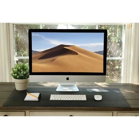 EINEMGELD Sous-main En Cuir 36" X 20" (env. 91,4 Cm X 50,8 Cm), Sous-main De Bureau Imperméable Noir, Grand Tapis De Souris En Cuir PU Lisse Et Surface D'écriture, Protecteur De Bureau, Accessoire Jet D'encre Large Double Face 5 EINEMGELD Sous-main En Cuir 36" X 20" (env. 91,4 Cm X 50,8 Cm), Sous-main De Bureau Imperméable Noir, Grand Tapis De Souris En Cuir PU Lisse Et Surface D'écriture, Protecteur De Bureau, Accessoire Jet D'encre Large Double Face – Image 3