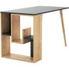 COTECOSY Bureau Douglas 120cm Bois Chêne Clair Et Anthracite - Gris Foncé -France Bureau Soldes 2022 61161422 1