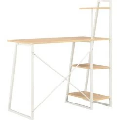 SUPERMARKET Bureau Avec Étagère Blanc Et Chêne 102x50x117 Cm 10 SUPERMARKET Bureau Avec Étagère Blanc Et Chêne 102x50x117 Cm -France Bureau Soldes 2022 61303705 4