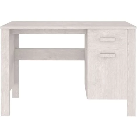 SUPERMARKET Bureau 113x50x75 Cm Bois Massif De Pin Blanc 7 SUPERMARKET Bureau 113x50x75 Cm Bois Massif De Pin Blanc – Image 5
