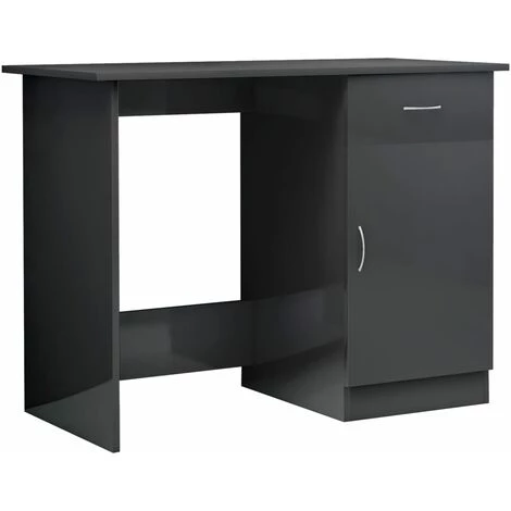 SUPERMARKET Bureau Gris Brillant 100 X 50 X 76 Cm 4 SUPERMARKET Bureau Gris Brillant 100 X 50 X 76 Cm – Image 2