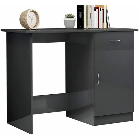 SUPERMARKET Bureau Gris Brillant 100 X 50 X 76 Cm 6 SUPERMARKET Bureau Gris Brillant 100 X 50 X 76 Cm – Image 4