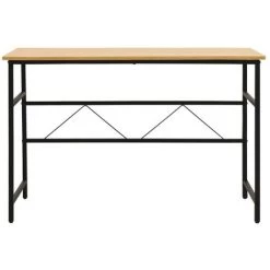 FIMEI Bureau D'ordinateur Noir/chêne Clair 105x55x72 Cm MDF Et Métal 9 FIMEI Bureau D'ordinateur Noir/chêne Clair 105x55x72 Cm MDF Et Métal -France Bureau Soldes 2022 61380867 3