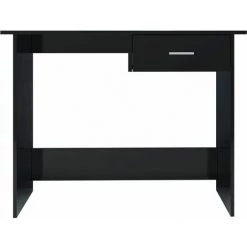FIMEI Bureau Noir Brillant 100 X 50 X 76 Cm Aggloméré -France Bureau Soldes 2022 61381056 4
