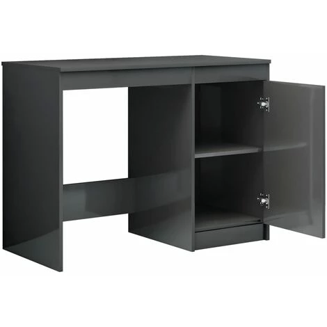 FIMEI Bureau Gris Brillant 100x50x76 Cm Aggloméré 6 FIMEI Bureau Gris Brillant 100x50x76 Cm Aggloméré – Image 4
