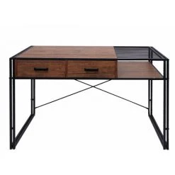DéCOSHOP26 Bureau Table D'ordinateur Style Industriel Avec Tiroirs De Rangement 76x120x70cm Marron - Marron 11 DéCOSHOP26 Bureau Table D'ordinateur Style Industriel Avec Tiroirs De Rangement 76x120x70cm Marron - Marron -France Bureau Soldes 2022 62431283 5